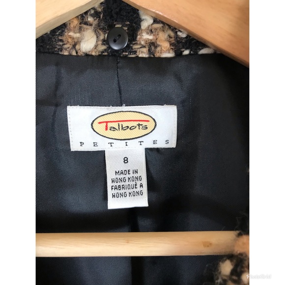 LIKE NEW TALBOTS Tweed Blazer Sz 8P $189! - Picture 5 of 6